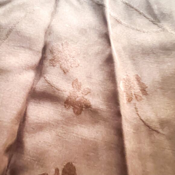 W CATO Button Up Short Sleeve Brown Floral w Shoulder Pads 26/28 W RN 37080 - Picture 7 of 12